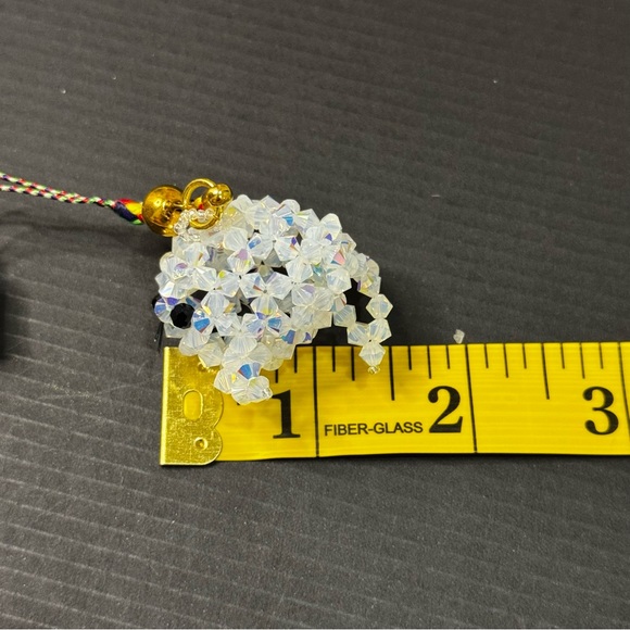 NWT Handmade Crystal Beaded Seal Charm with Swarovski Crystals - Picture 5 of 7